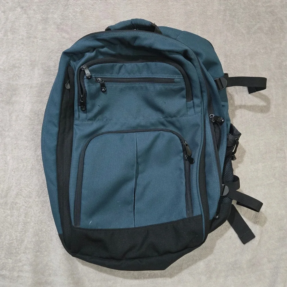 Rick Steves Europe Convertible Carry On Backpack Large Teal Blue Travel Luggage